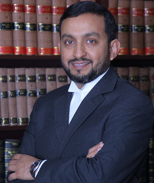 Zakir Hussain, barrister, in court dress